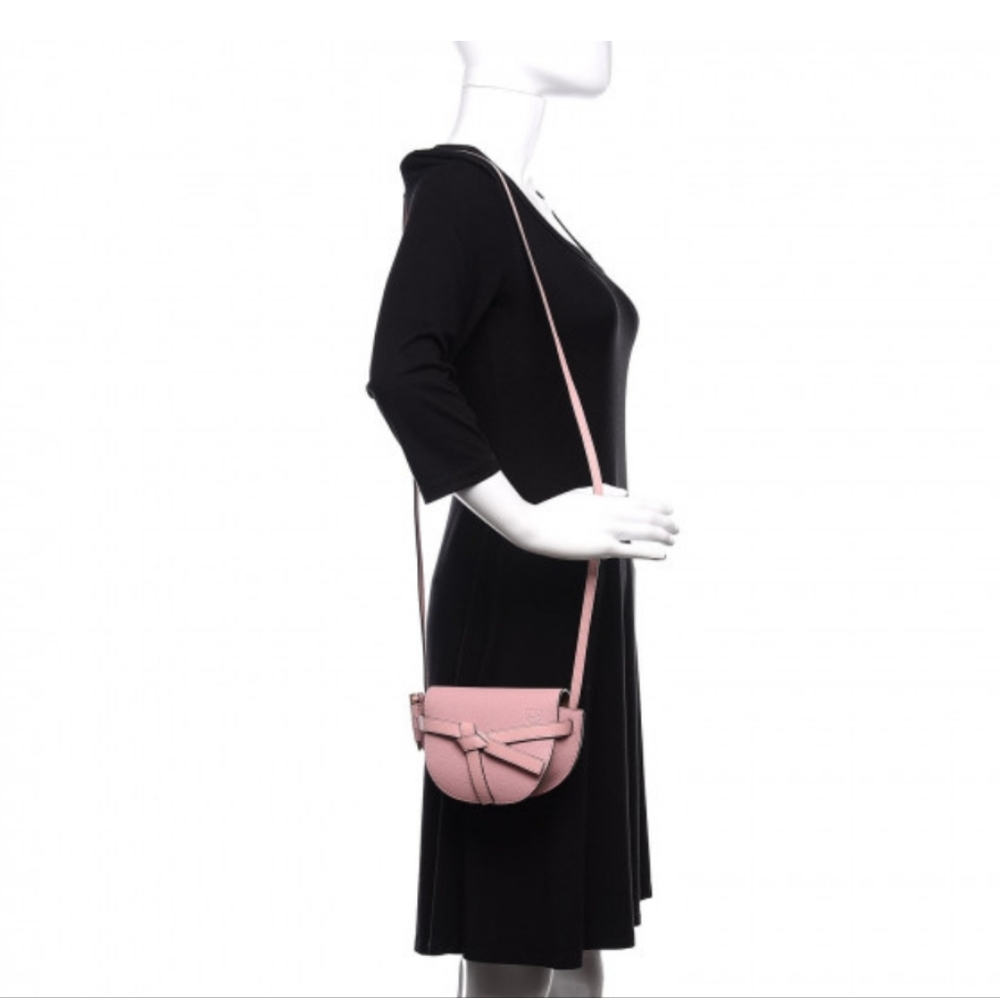 LOEWE grained calfskin mini gate crossbody